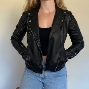 express black leather jacket!